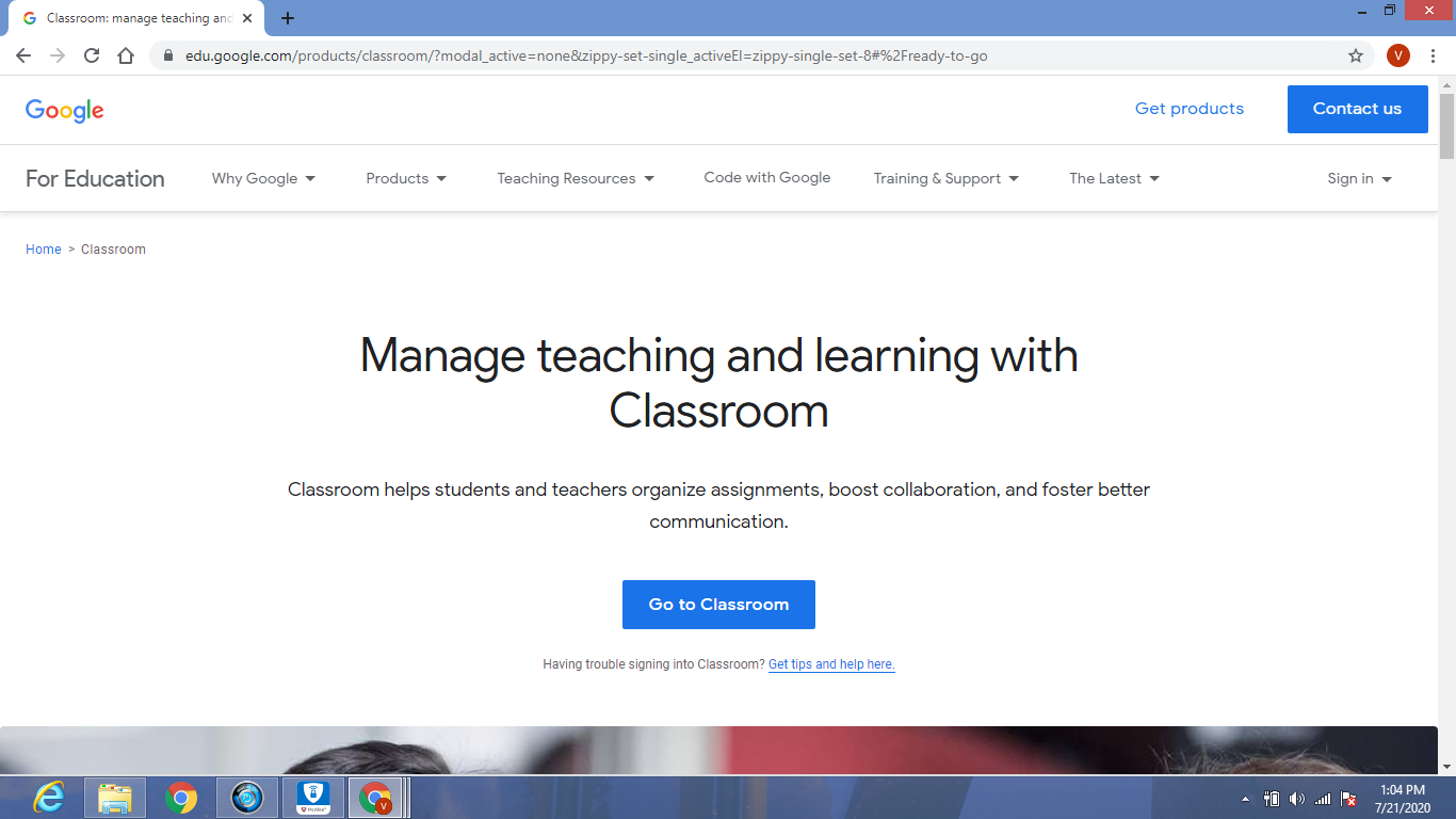 Www.google classroom sign in