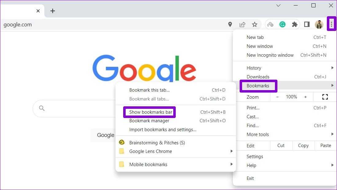 How do I reset my Chrome toolbar?