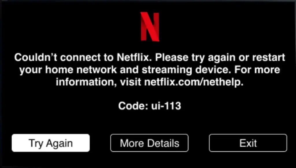 How to Fix Netflix Error Code UI-113, Common Netflix Error Codes