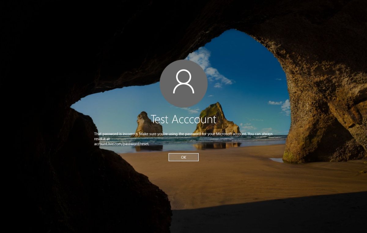 windows 10 wrong password locked out