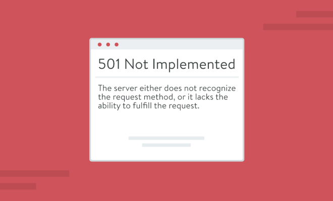 501 HTTP Status Code Error: What It Is and How to Fix It - The Tech ...