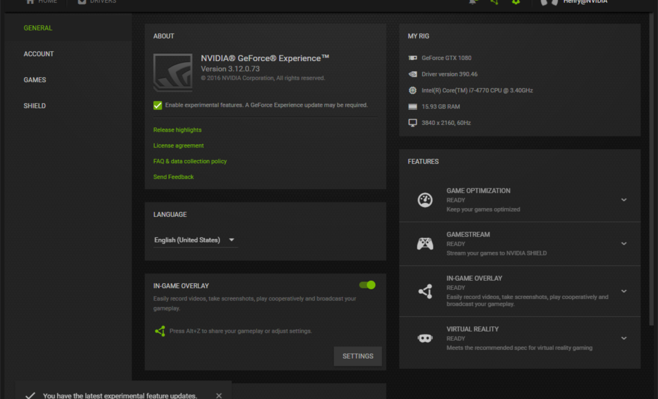 Geforce sales gaming experience