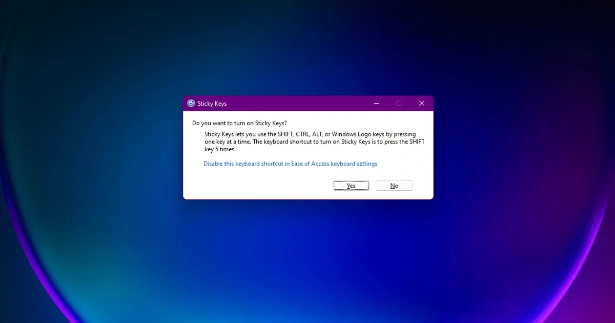 Ways to Turn Sticky Keys On or Off on Windows 11 - The Tech Edvocate