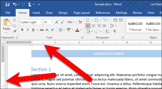 shortcut key of ruler in ms word