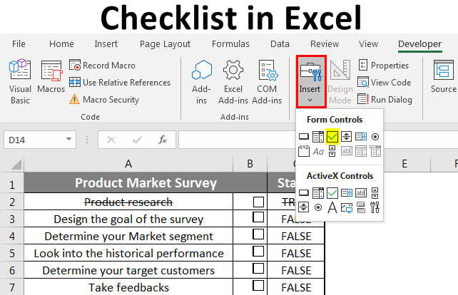 How to Create a Checklist in Microsoft Excel - The Tech Edvocate
