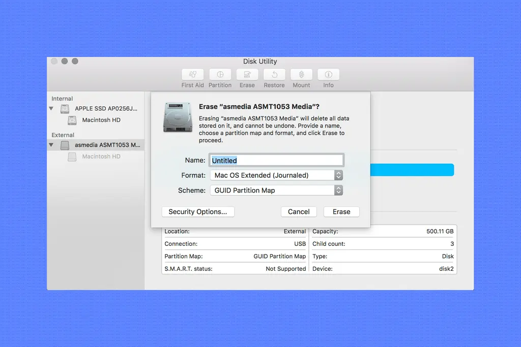 So you're setting up an external hard drive. Formatting facts for