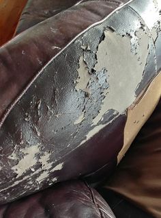 Any help on how to repair/patch this peeling faux leather? : r/fixit