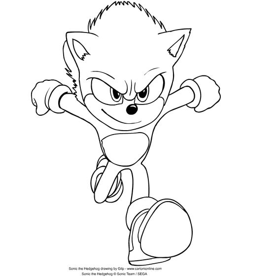 Sonic the Hedgehog SEGA games style ... | Easy drawings, How to draw sonic,  Cartoon coloring pages