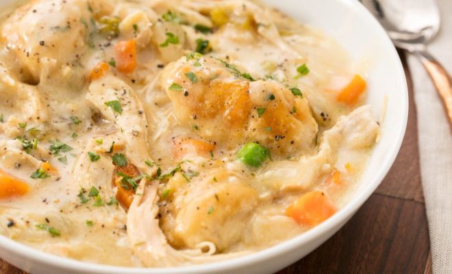Easy Crock-Pot Chicken and Dumplings Recipe - Best Homemade Crock-Pot ...