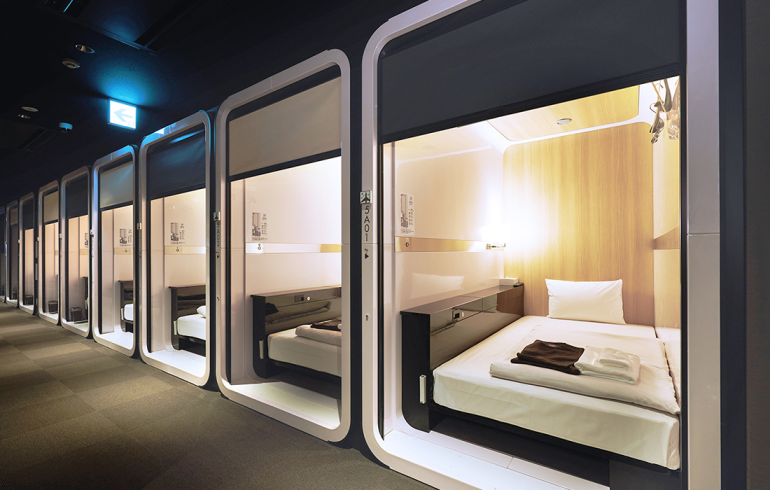 How Japan Utilizes Capsule Hotels to Achieve Both Functionality
