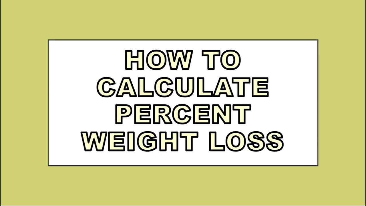 10% Weight Loss Calculator