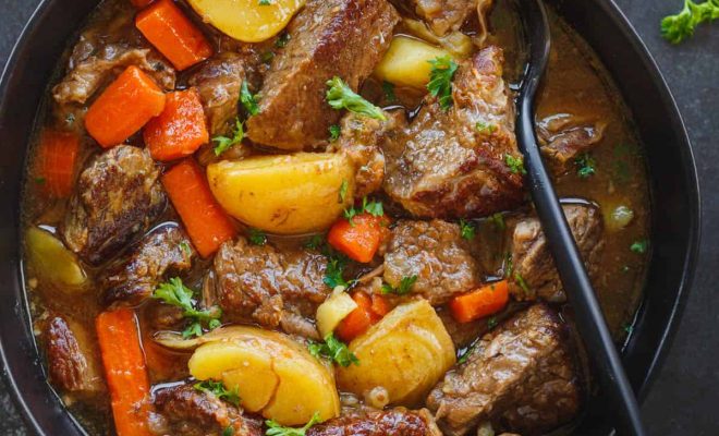 Best Slow Cooker Beef Stew Recipe - How To Make Easy Crock Pot Beef ...