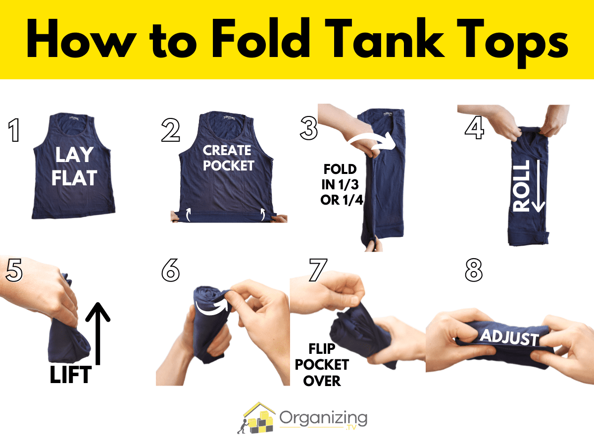 4 Ways to Fold Tank Tops - The Tech Edvocate
