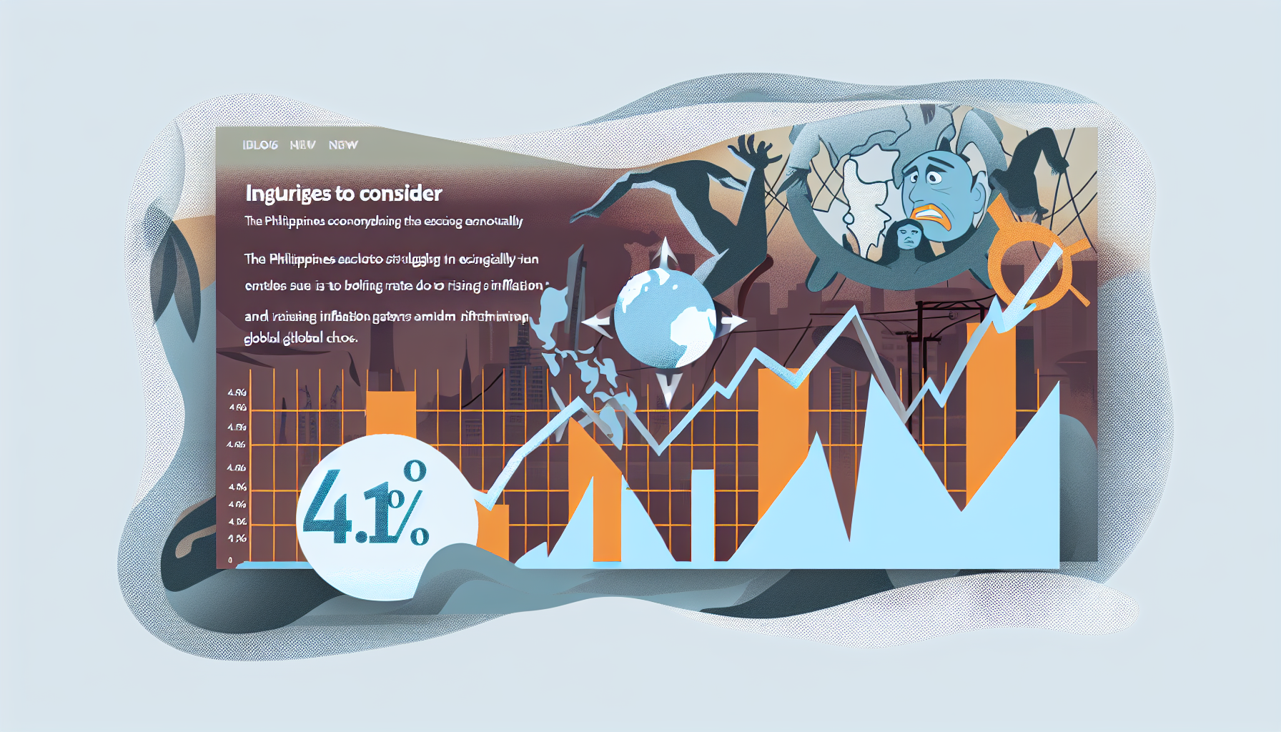 Philippines Faces Economic Strain as Inflation Hits 4.1% Amid Global Turmoil