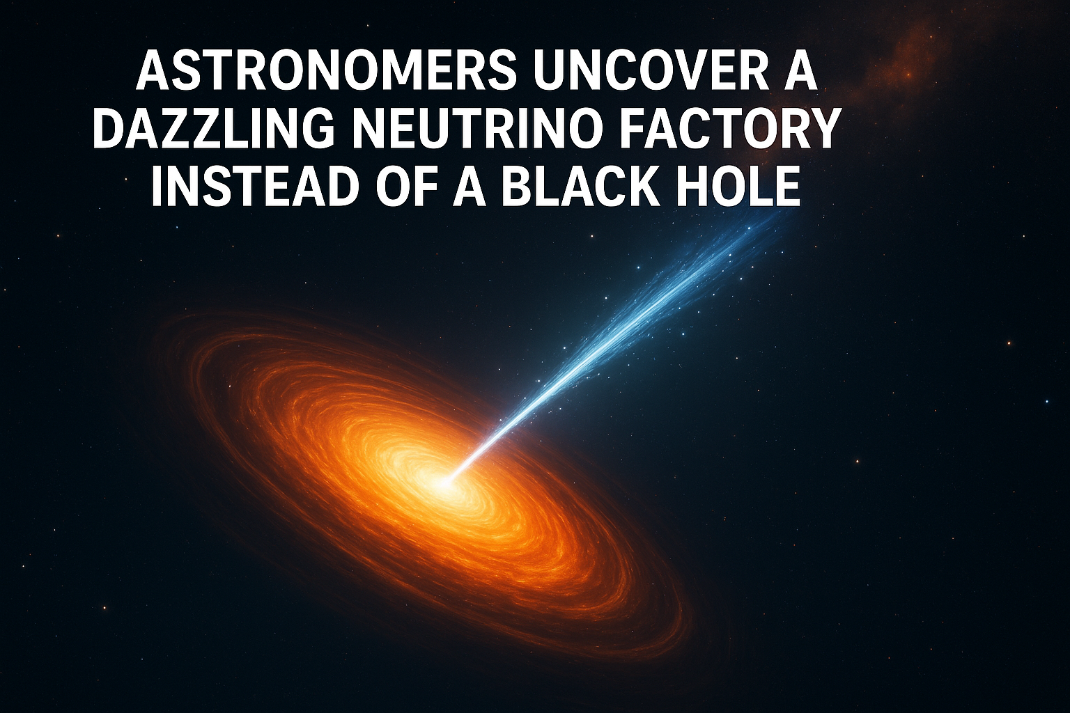 Astronomers Uncover a Dazzling Neutrino Factory Instead of a Black Hole