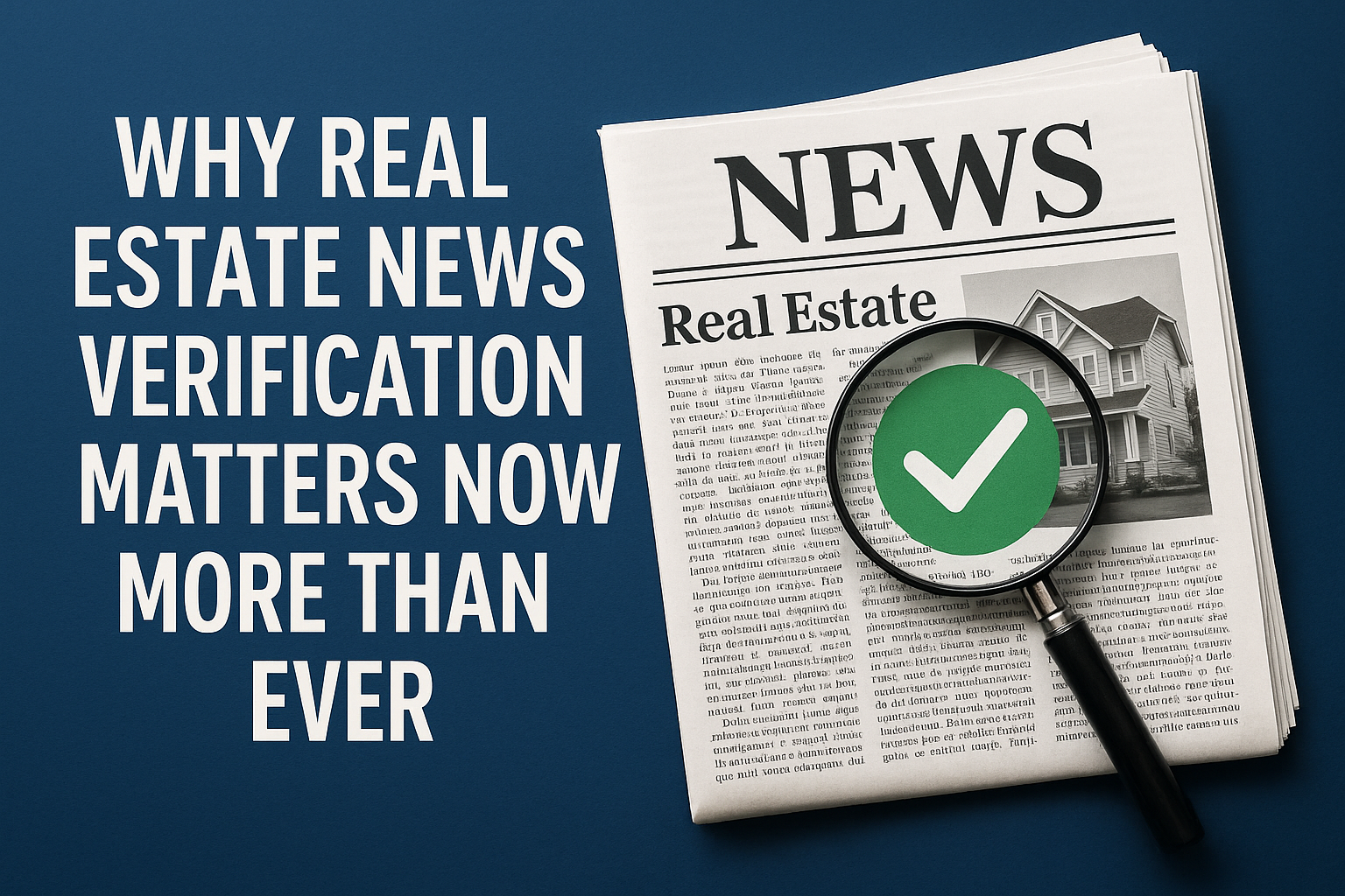 Why Real Estate News Verification Matters Now More Than Ever