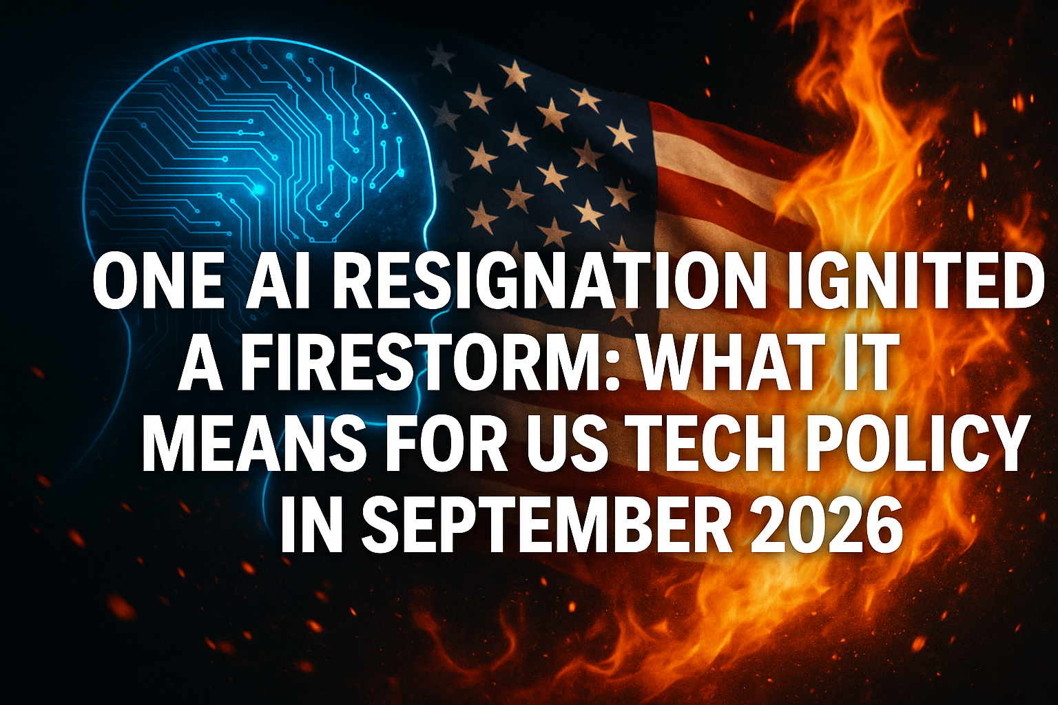 One AI Resignation Ignited a Firestorm: What It Means for US Tech Policy in September 2026
